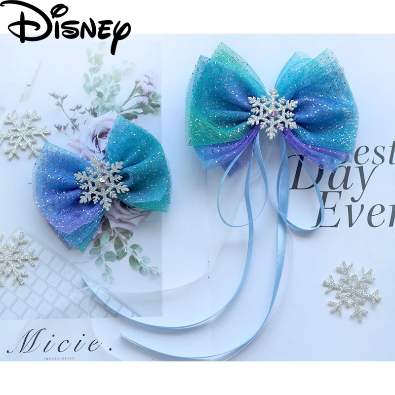 Детский зажим для волос с героями мультфильмов Disney аксессуары бантом Холодное