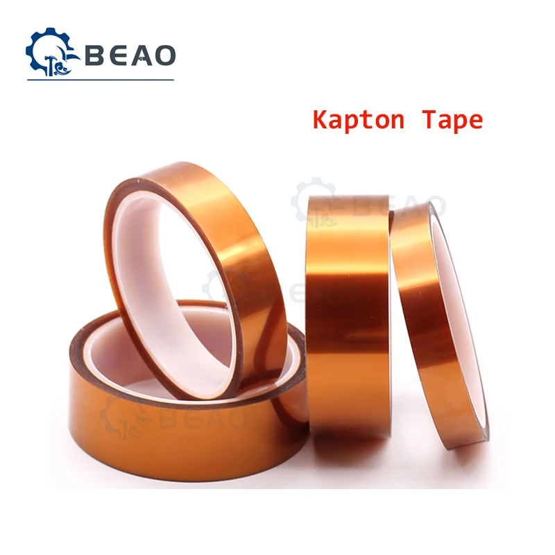10M/Roll Double-sided Kapton Tape Adhesive High Temperature Heat Resistant Polyimide 0.01mm Thickness | Обустройство дома