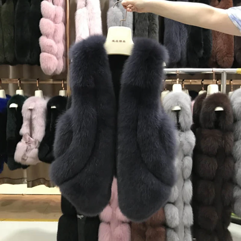 Новинка,, женский жилет из искусственного меха, пальто, зимняя куртка, без рукавов, манто, femme hiver