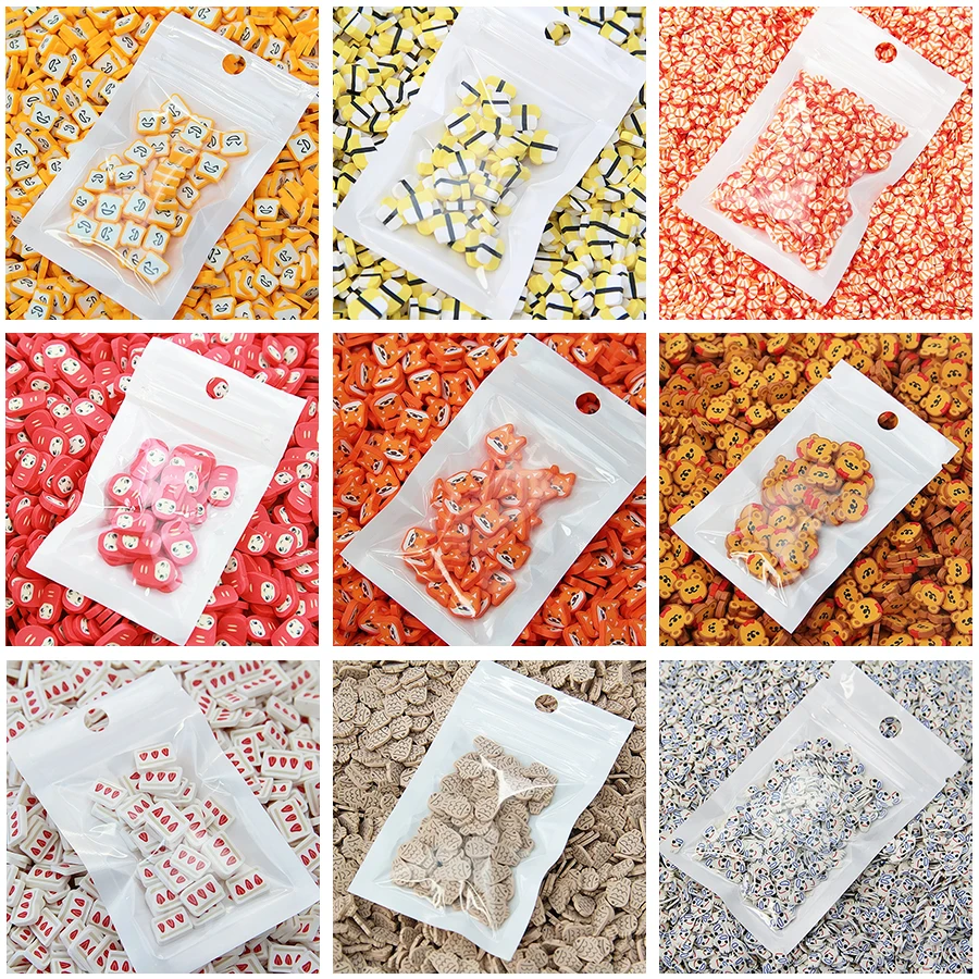 10g/bag DIY Cartoon Doll Animals Slices Decor Additives For Slimes Filler Supplies Charms Clay Accessorie Nail Art Toys Gift | Игрушки и