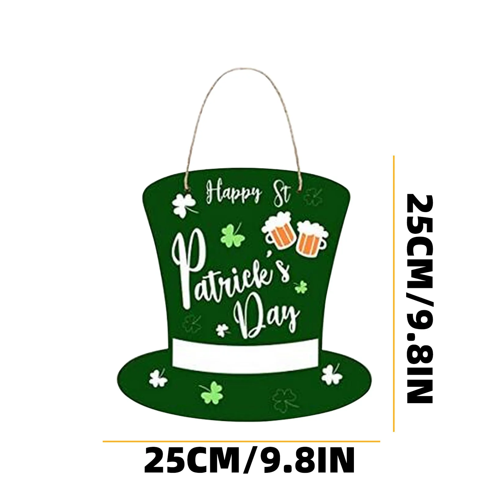 

40# St. Patrick Holiday Decoration Ornaments St. Patrick Drop Pendant Vintage Hanging Room Decoration Accessories