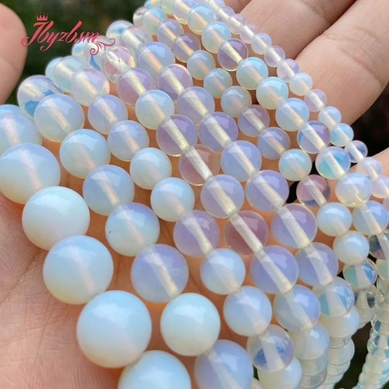 High Quality Opal Loose Beads Opalite Round 4/6/8/10/12mm fit DIY Make Up Charms Beading Beads For Jewelry Making Accessories