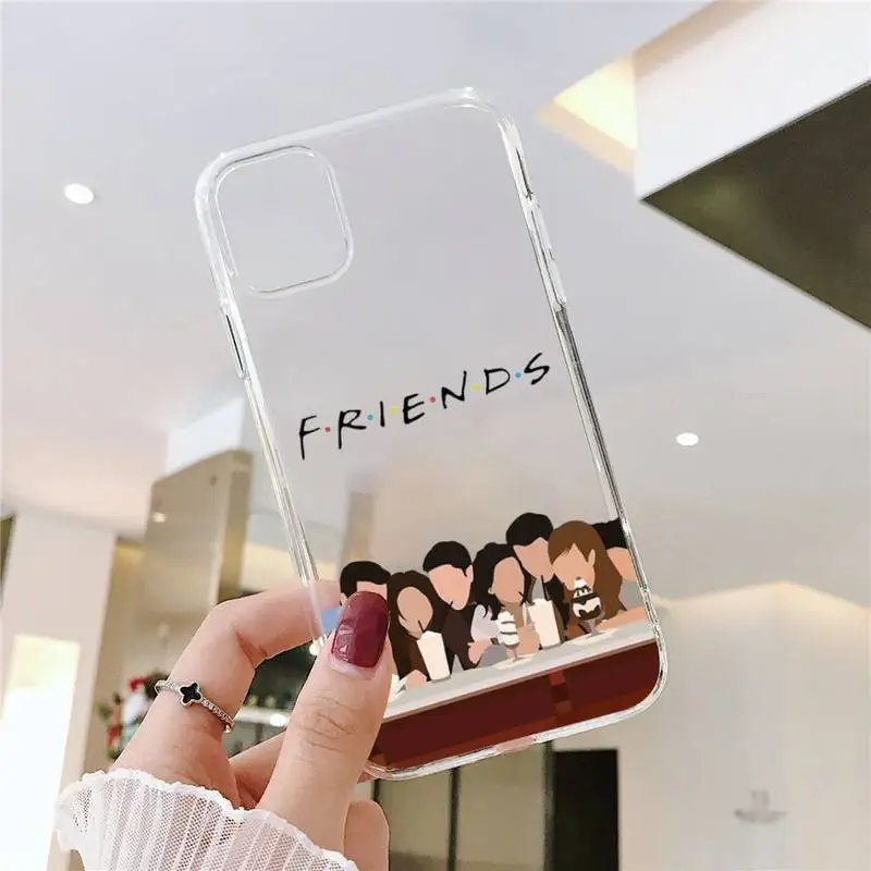

Friends tv show Phone Case Transparent soft For iphone 5 5s 5c se 6 6s 7 8 11 12 plus mini x xs xr pro max
