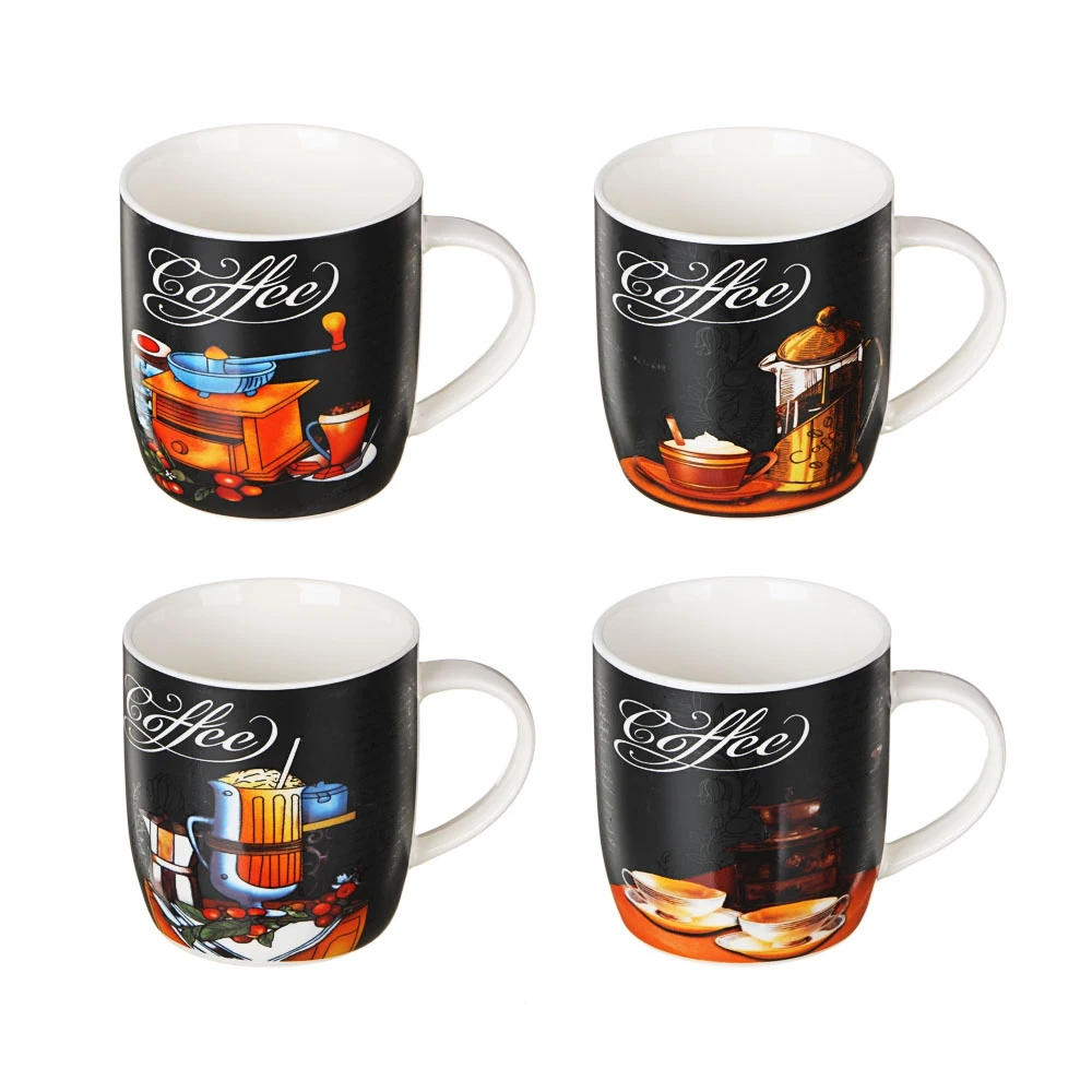 Кружка 350мл фрф &quotКраски вкуса&quot 4 дизайна | Дом и сад