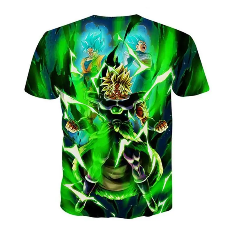 

2021 Casual 3D T Shirt Men Summer Top super son goku Funny T-Shirts anime vegeta Fashion Tshirt Summer cartoon print Tops