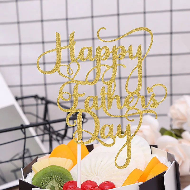 1 шт. Счастливый День отца флажки для торта на Благодарения отец рождения