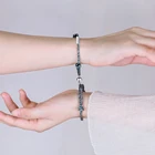 Индивидуальный браслет с именем браслет для пары для мужчин и женщин, магнитный браслет дружбы на расстоянии 2 шт.компл.