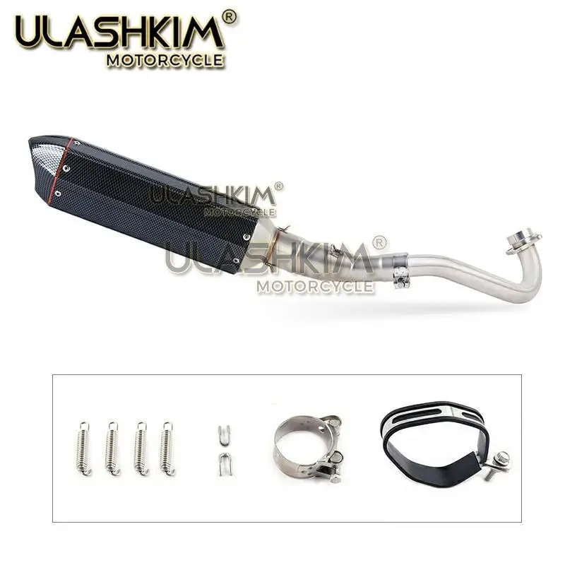 

Motorcycle Full System Exhaust Muffler Escape Middle Link Pipe Slip On For yamaha XMAX300 XMAX250 XMAX400 2017 2018