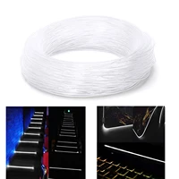 2m side glow optical fiber cable 3mm diameter car optic cable ceiling lighting lights bright party light car interior decoration