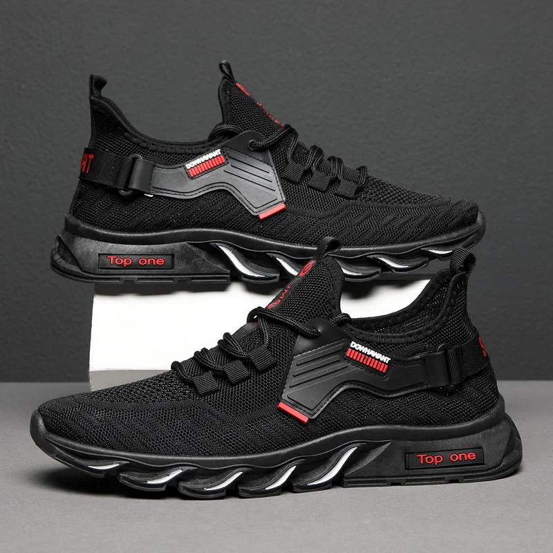 Xiaomi Mijia Flying Woven Men'S Running Shoes 2021 Summer New Sports Shoes Breathable Mesh Soft Sole Casual Shoes Men'S Sneakers