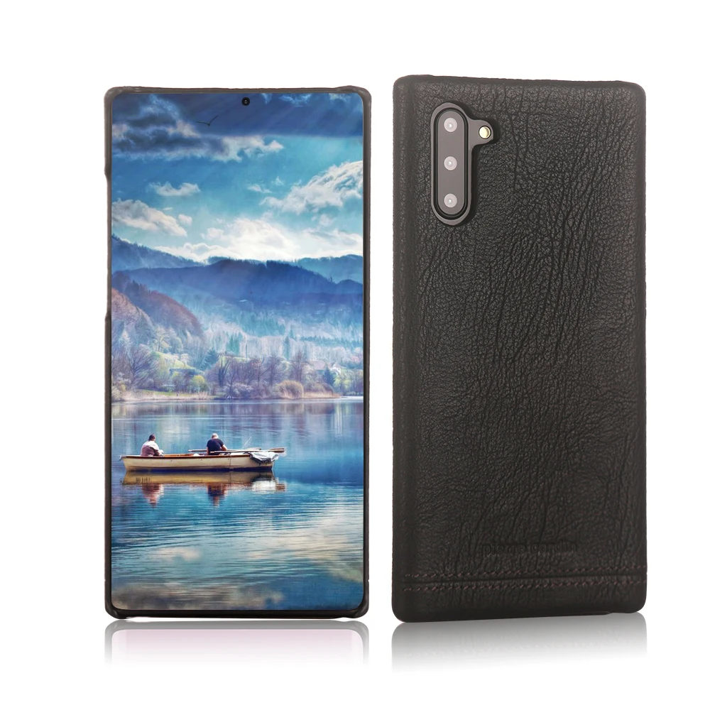 

Pierre Cardin Hot Sale Genuine Leather For Samsung Galaxy Note10 Note10 5G Case Vintage Slim Hard Back Cover Anti fall