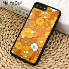 MaiYaCa 70s чехол для телефона с оранжевым цветочным узором для Iphone 5 6 7 8 X XR XS 11 12 13 Pro max samsung galaxy S7 S8 S9 S10 Plus