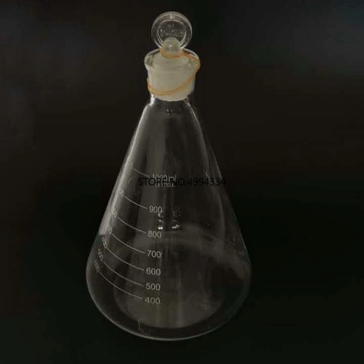 1 шт. 50-1000 мл стеклянная колба erlenmeyer коническая бутылка со стеклянным покрытием |