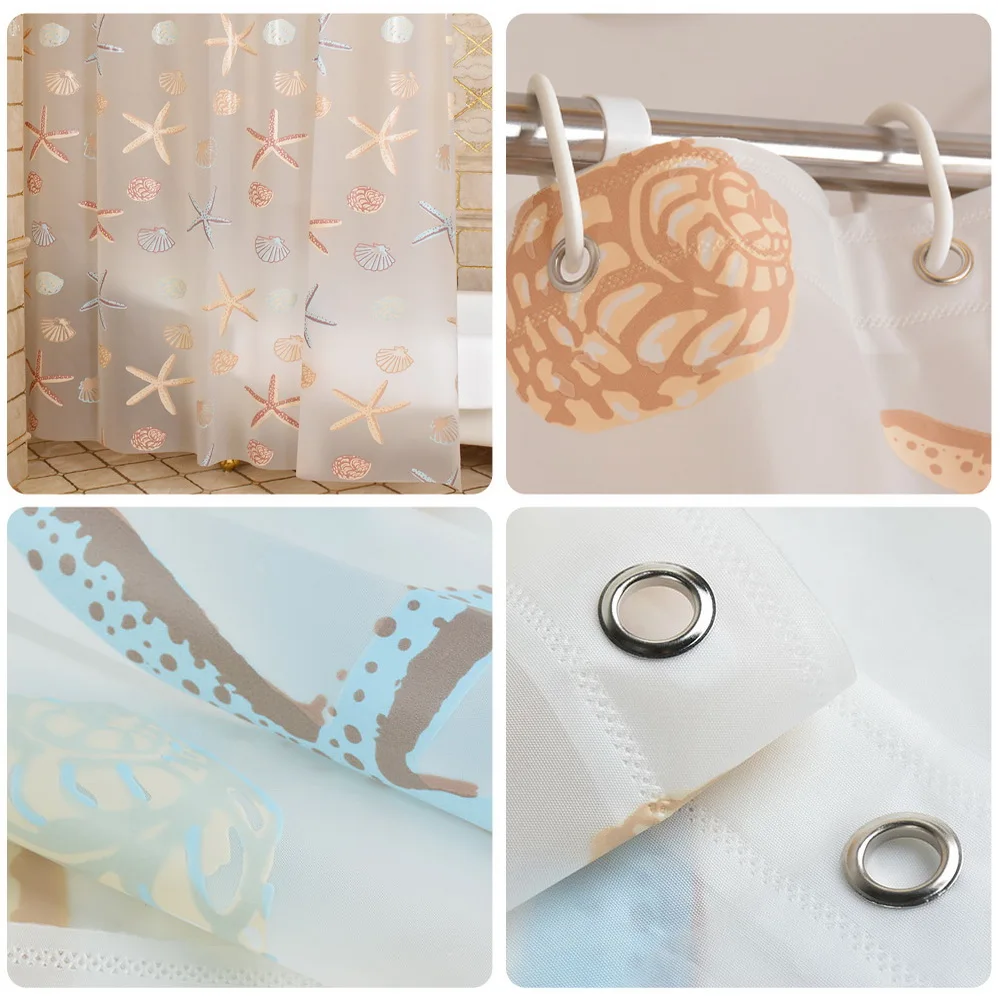 Новинка 2019 3D прозрачная Водонепроницаемая Штора для ванной комнаты современный