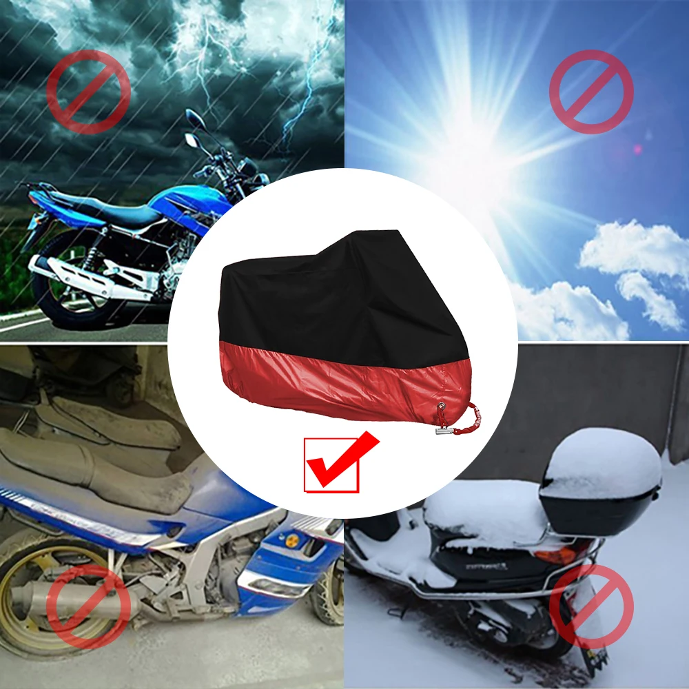 

Motorcycle Covers Waterproof Dustproof UV Protective Universal Moto Scooter Tent For Honda cbr 650f vfr 750 800 VTR1000F CBR125R
