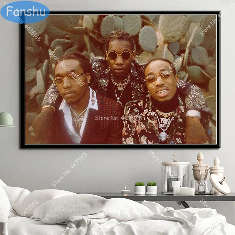 Плакат Migos капкан рэп музыка звезда хип-хоп рэпер настенная живопись Холст