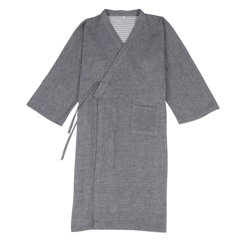 Халат-кимоно мужской в традиционном китайском старинном стиле мягкая свободная