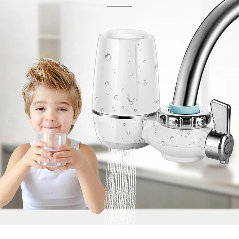 

Faucet Water Purifier Kitchen Drinking Water Filter Tap Water Purifier Activated Carbon Filtering Bacteria Retaining Minerals