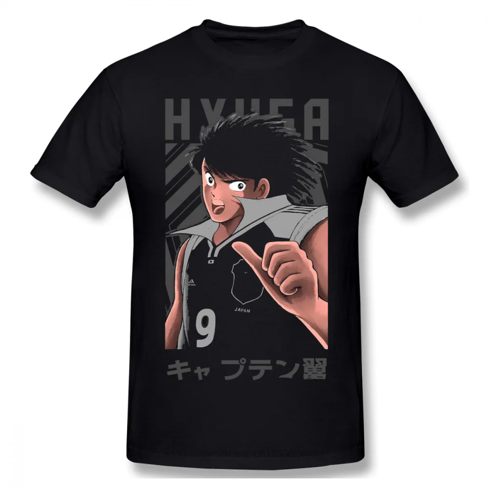 Camiseta de Anime de capitán Tsubasa para hombre, diseño de Manga corta, a la moda