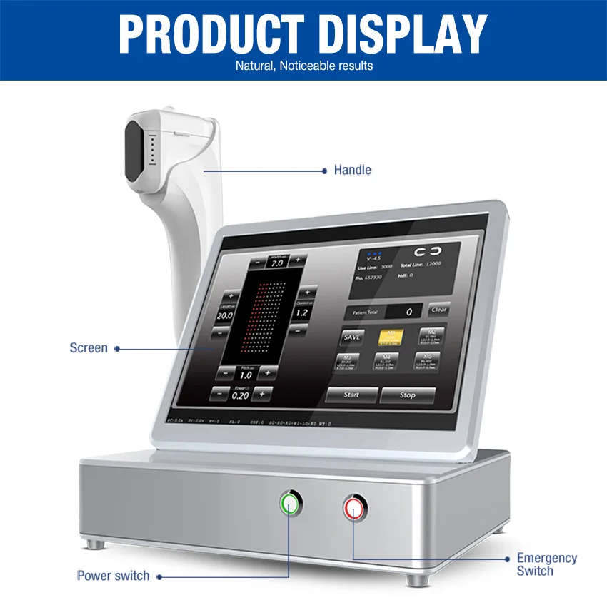 Устройство против морщин 12 линий 8 картриджей|Устройство для ухода за кожей лица|