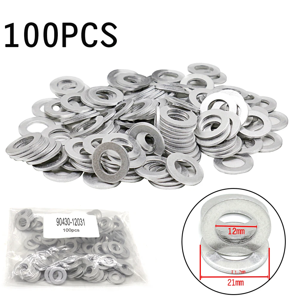 

100PSC/Set Oil Drain Plug Gaskets Washers Seals Rings For Lexus For Toyota Car Engine Part Replacement 90430-12031 9043012031