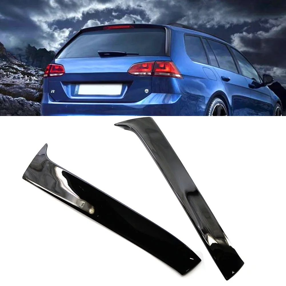

1 Pair Car ABS Plastic Rear Window Side Spoiler for VW GOLF 7 R Variant Wagen 2014-2017 Left + Right Auto Accessories