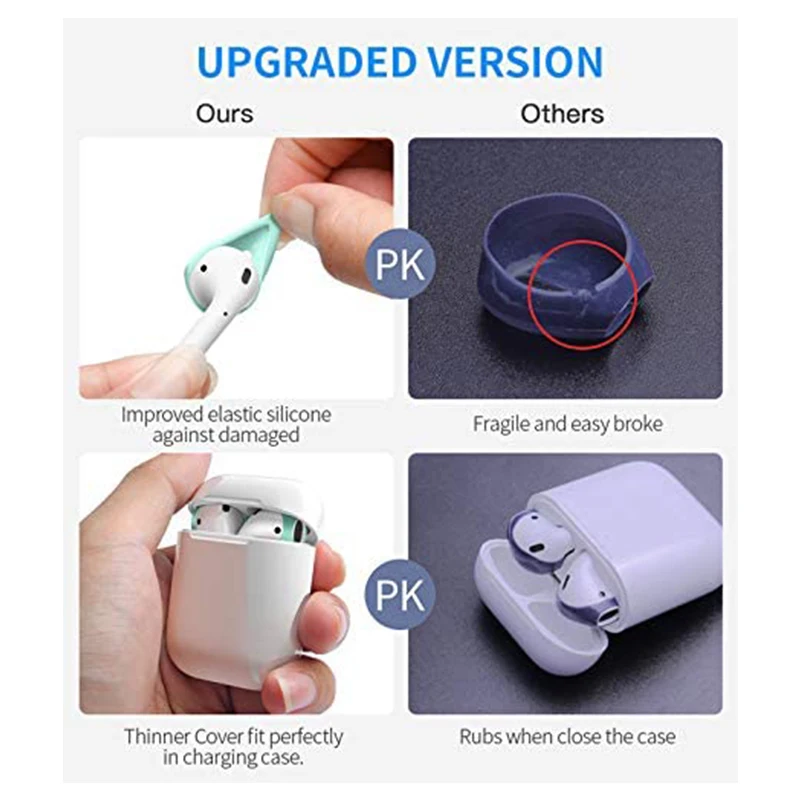 Чехлы для наушников Airpods 1 2 силиконовый защитный чехол Xiaomi Air2s Huawei Freebuds 3