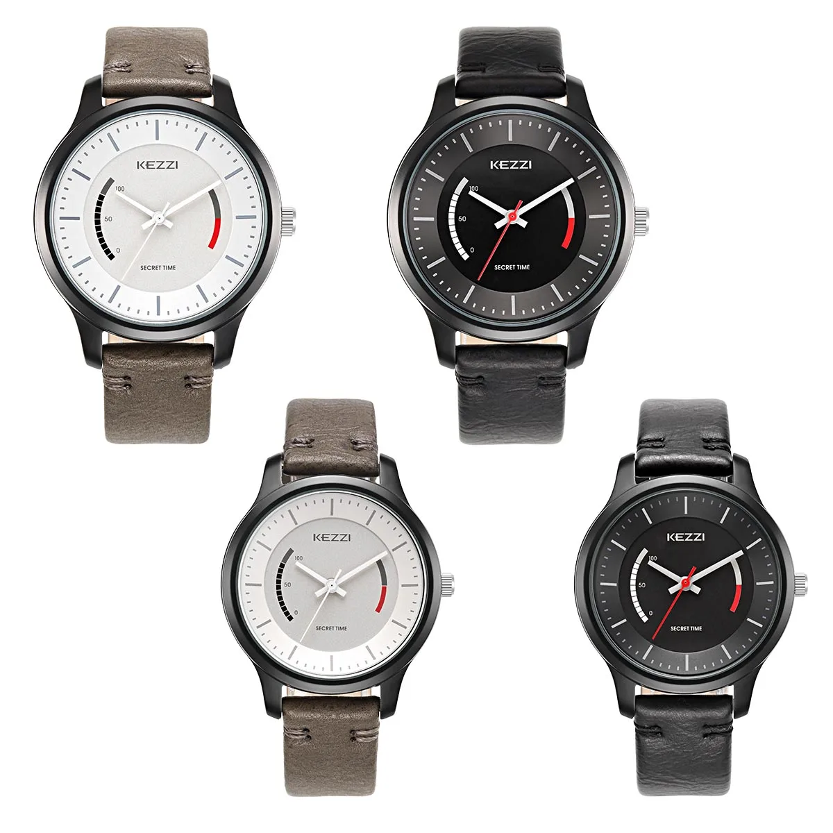 

NO.2 Women's Leather Watches Classic Design Rectangular Femal Waterproof Watches fashion brand wristwatches