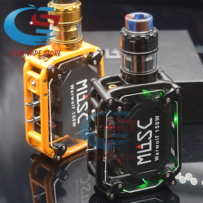 Original sub two warwolf kit with kyl V2 RTA M Instant large output 3500mAh battery 150w e-cigarette Laser vape box | Электроника