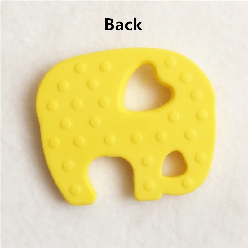 Chenkai-mordedor de elefante de silicona para beb&eacute;, chupete de beb&eacute;, chupete de dentici&oacute;n, chupete de enfermer&iacute;a, joyer&iacute;a sensorial, juguete de regalo, sin BPA, 2 uds.-2