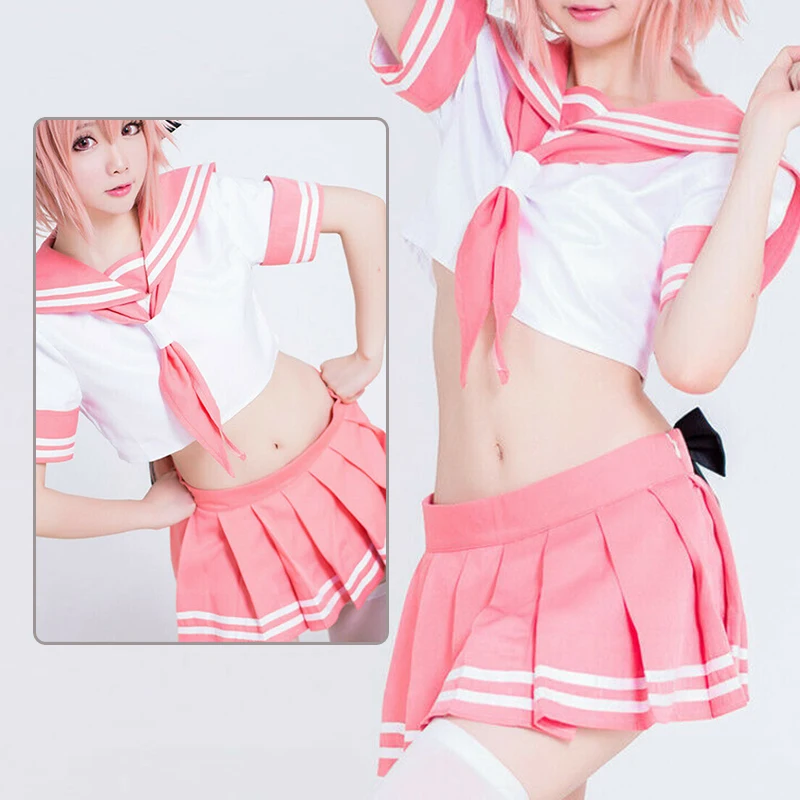 Костюм для косплея апокрифа астольфо школьная форма JK розовый матросский костюм