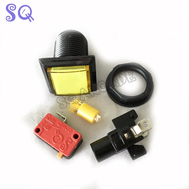 Бесплатная доставка заводская цена 33 мм квадратная игровая машина кнопка