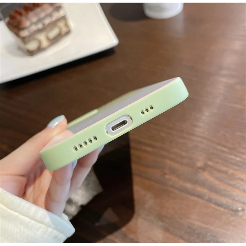 Funda trasera de cristal elegante para iPhone 12pro, Fundas protectoras delgadas para tel&eacute;fono m&oacute;vil-1