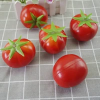 10pcs high imitation artificial fake tomato modelartificial plastic fake simulated tomato vegetable wholesale ornaments