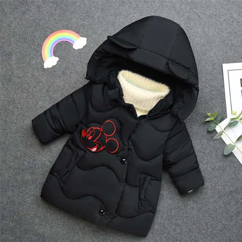 pictyre color Зимняя верхняя одежда для девочек; коллекция года; детское модное плотное теплое пальто с капюшоном для девочек; повседневные хлопковые пуховые пальто; куртка; От 3 до 6 лет - Цвет: pictyre color
