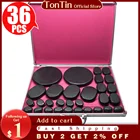 Tontin горячий массаж камнями комплект нагреватель воска коробка Лава Базальт массаж каменный массажер круглые камни инструмент для медицинского с нагревателем