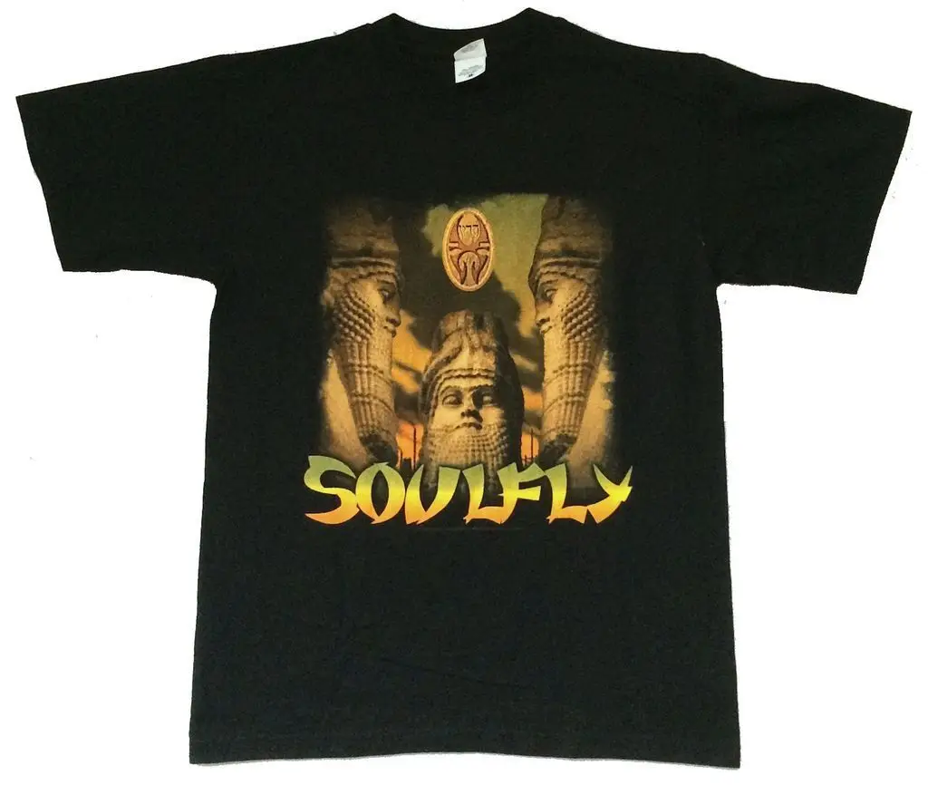 Soulfly статуи Весна США Тур 2006 Черная футболка новый официальный |