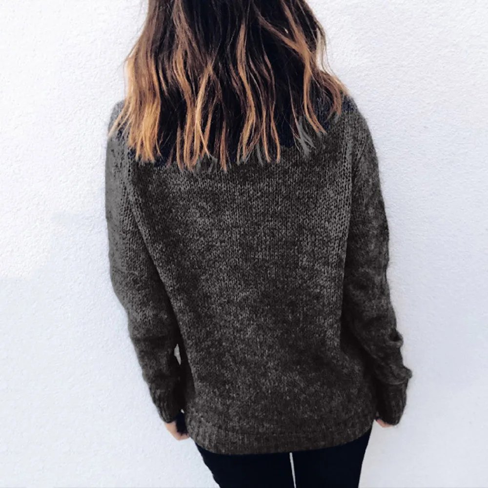 Turtleneck Women Sweater Solid Long Sleeve Winter Clothes Knitted Jumper Pullover Top Blouse Pull Femme Fashion 2019 | Женская одежда
