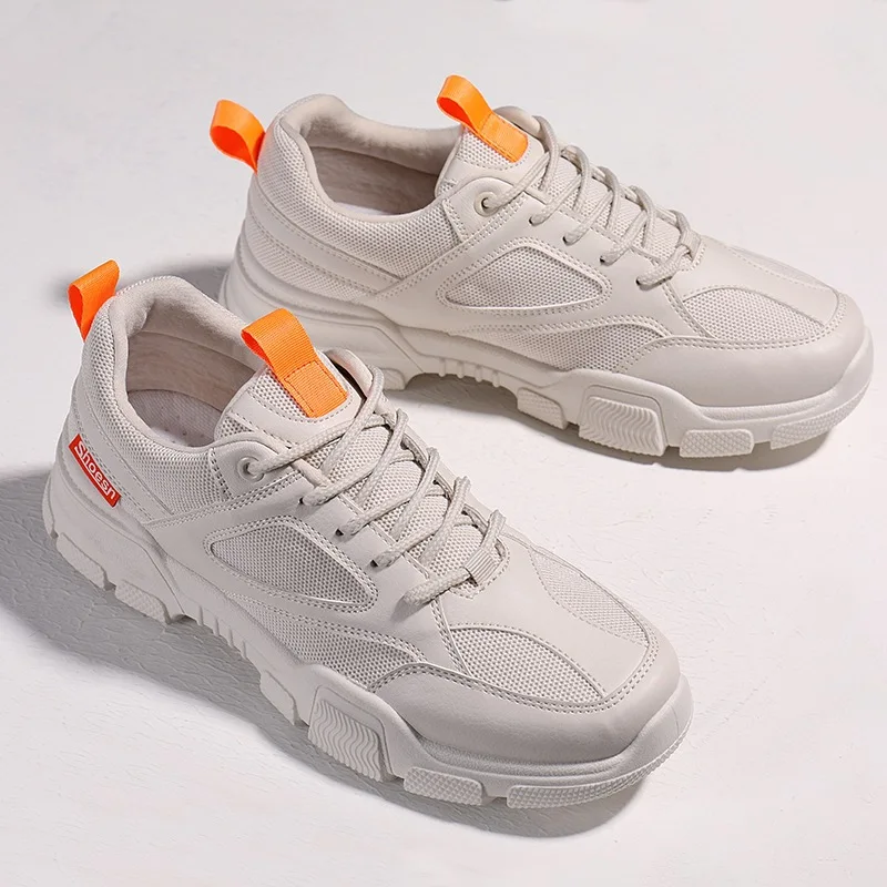 Мужские кроссовки QWEDF брендовые Дизайнерские на платформе шнуровке