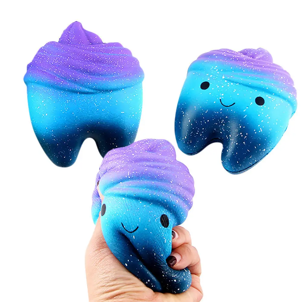 Besegad Kawaii Squishy Jumbo мультипликационные зубцы практичные приколы игрушки антистресс