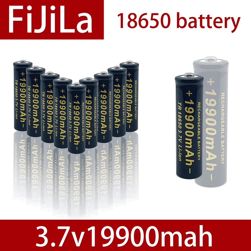 100% новый 3 7 V 18650 Батарея 19900 мА/ч литий ионный аккумулятор Recarregvel Para светодиодный