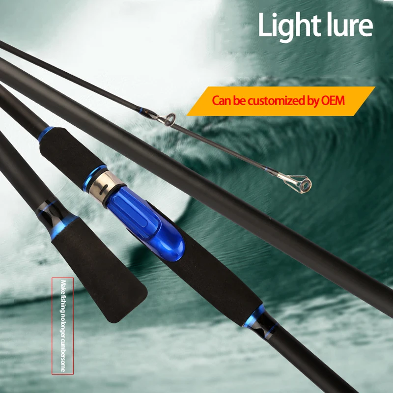 

New Lure Rods 1.65/1.8/2.1/2.4M Carbon Fiber Spinning Grip Fishing Rods M Hardness Lure Rod Outdoor Fishing Rod Sea Pole /50