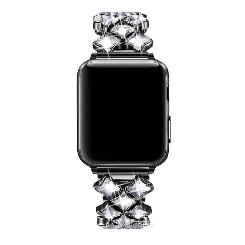 Бриллиантовый ремешок для Apple Watch Series 4/3/2/1 38 мм 42 мм|Смарт-аксессуары| |