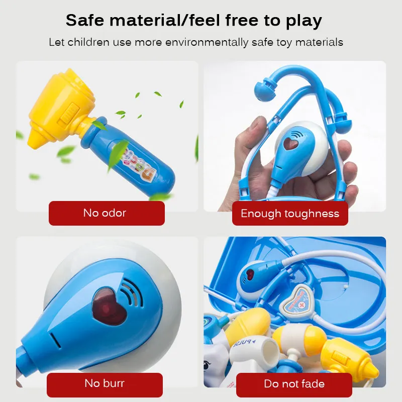

Kids Hospital Doctor Dentist Toys Role Playing Games Girls Nurse Bag Pretend Play Doctor Kit Toys Playset Child Xmas Game Gifts