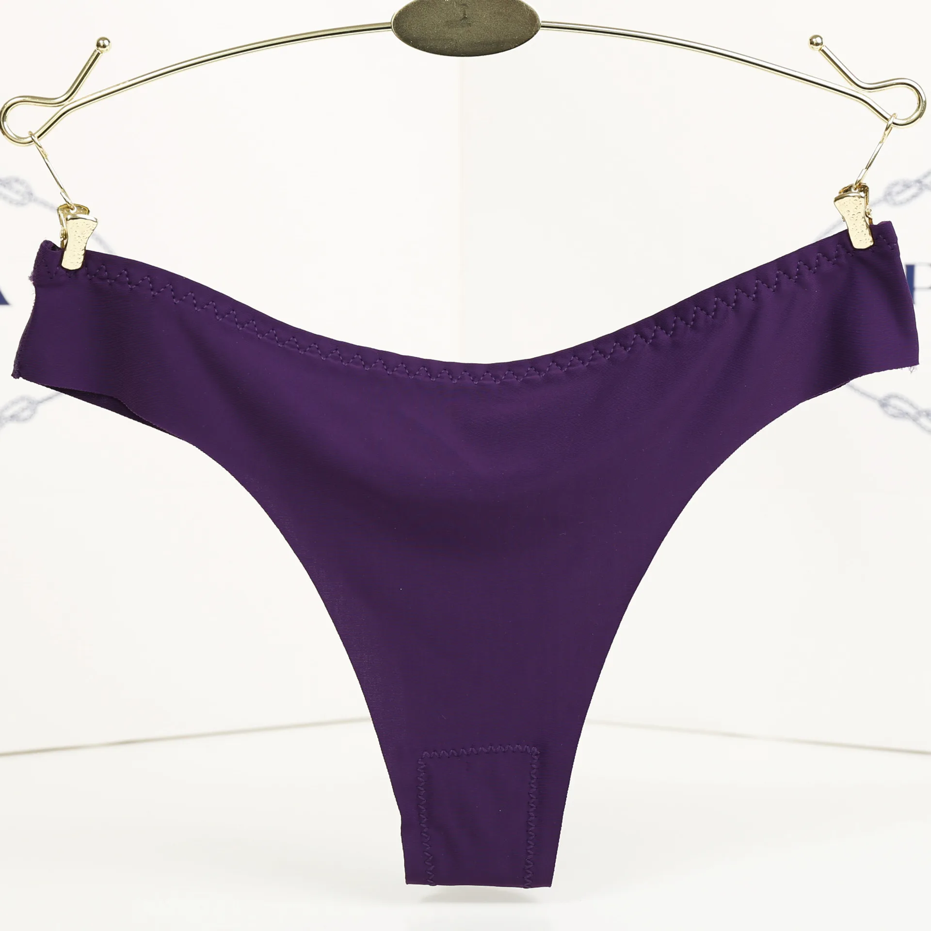 Модные сексуальные однотонные вискозные трусики с Т образным вырезом женские