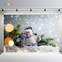 yeele christmas light bokeh pine backgrounds for photography winter snowman gift baby newborn portrait photo backdrop photocall