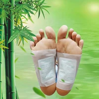 pobrbom 100pcs200pcs chinese herbal detox foot patches artemisia argyi pads for toxins feet slimming cleansing body care