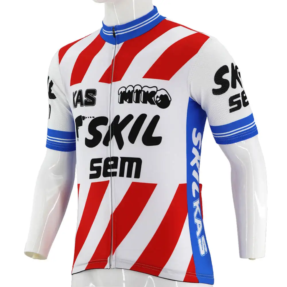 French cycling team clothing men short sleeve red stripe road Jersey bike shirt tops ride clothes quick-drying | Спорт и развлечения