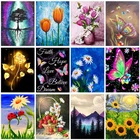 Набор для алмазной вышивки 5D сделай сам, Алмазная мозаика с цветами, бабочками, круглыми стразами, изделия ручной работы высокого качества