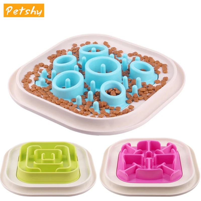 Petshy Миска Для Кормления Собаки Миски Кошка Собака Щенок посуда замедленное